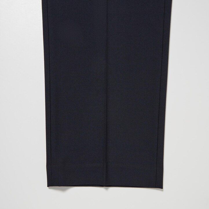 herre uniqlo two way stretch plisseret tapered fit bukser beige