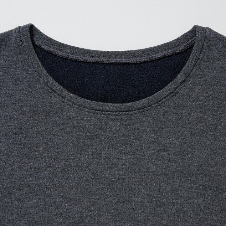 hvide uniqlo heattech ultra warm rund hals Ærmer termo t-shirts til kvinder
